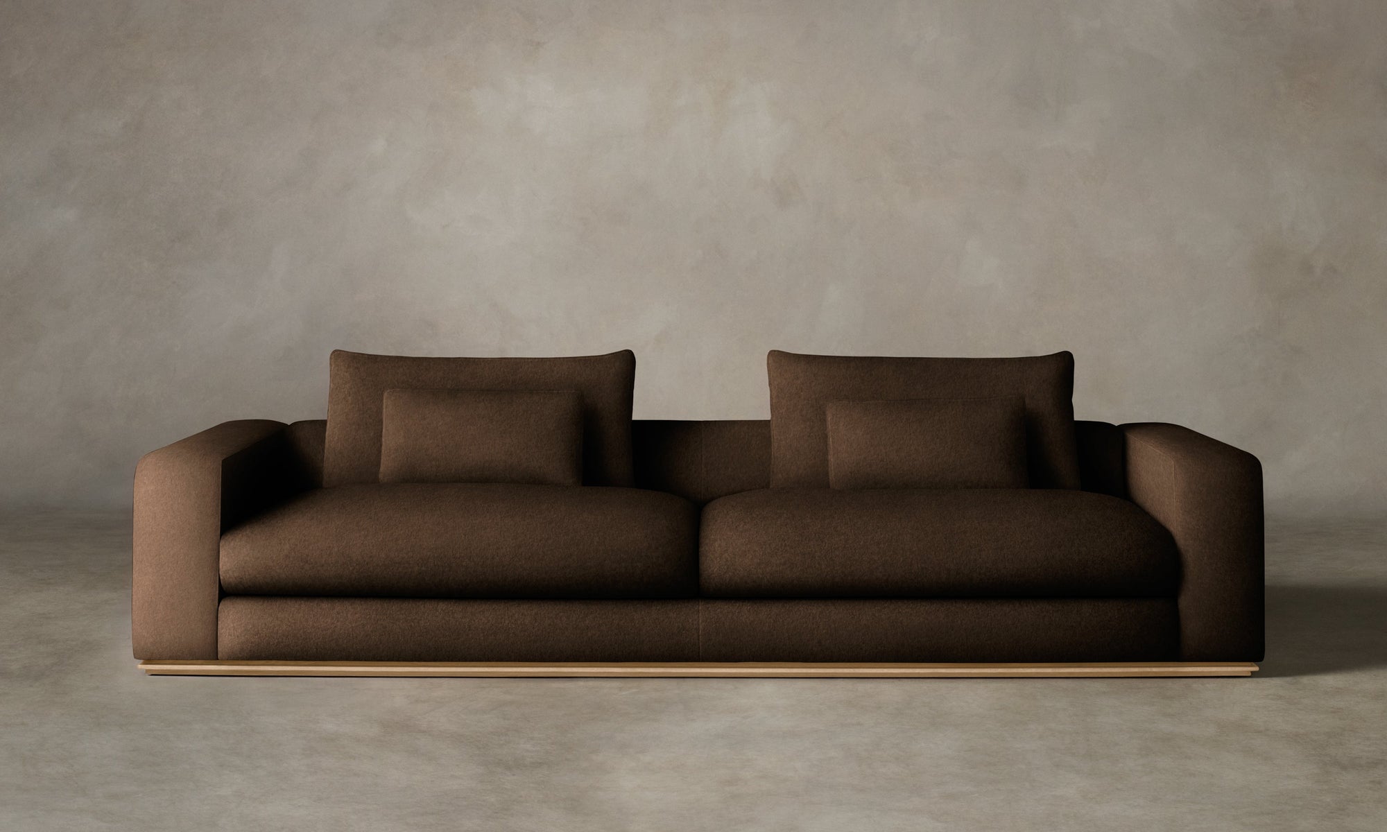 The Nicola Sofa - Performance Velvet Bark