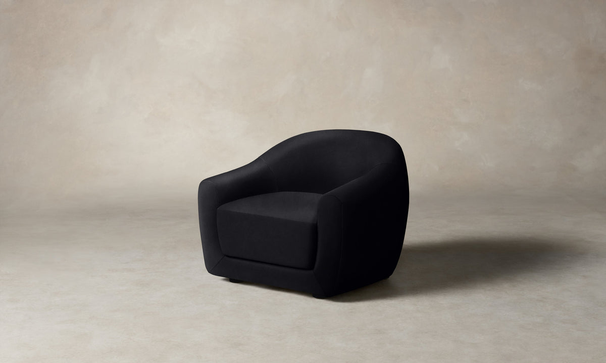 The Oliver Chair - Costa Leather Jet