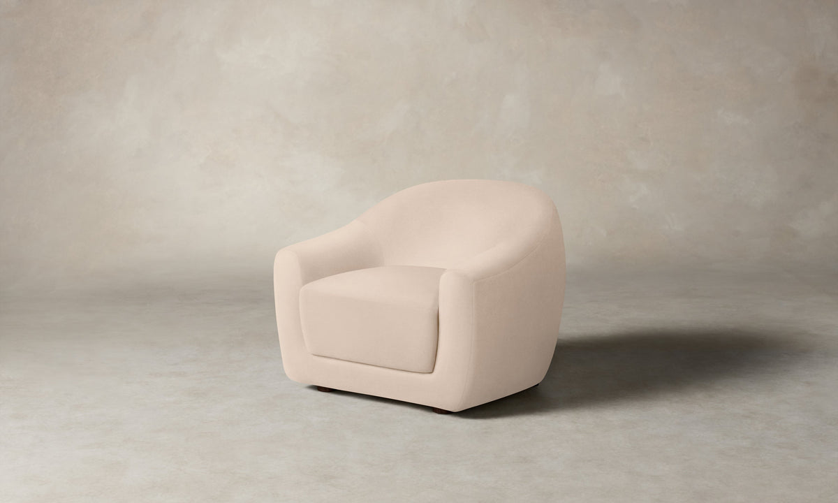 The Oliver Chair - Marled Alpaca Velvet Rosette