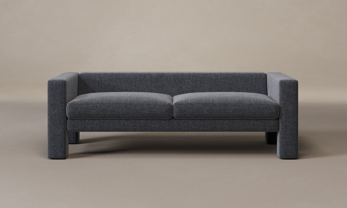 The Otto Sofa - Heritage Belgian Linen Lake