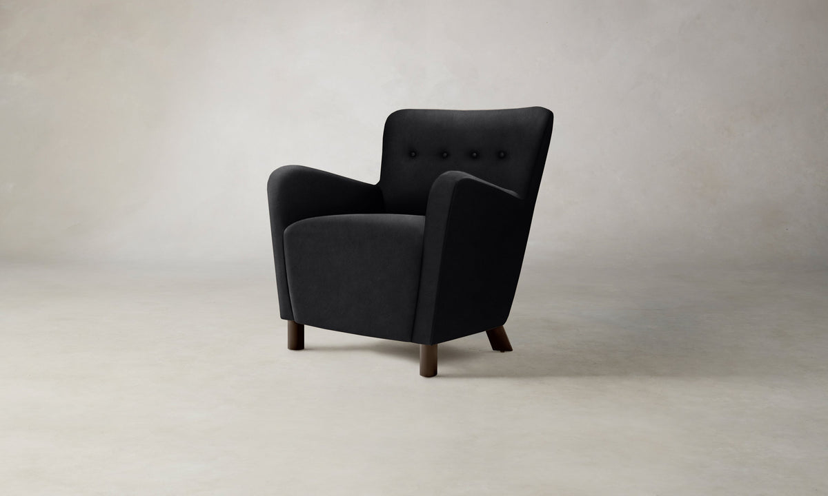 The Perry Chair - Costa Leather Jet