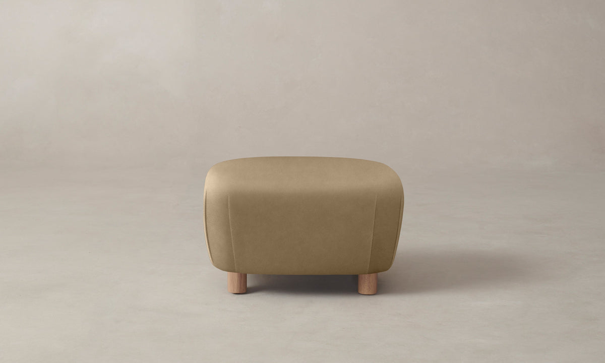 The Perry Ottoman - Costa Leather Portobello