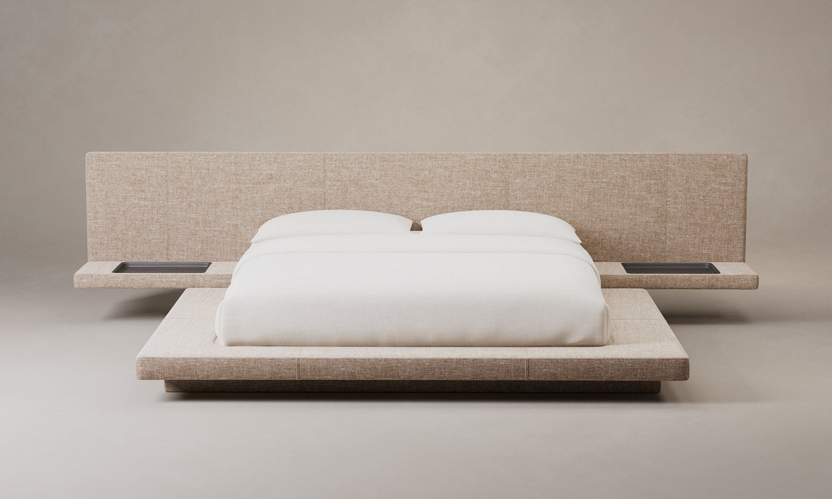 The Petra Bed - Heritage Belgian Linen Chai