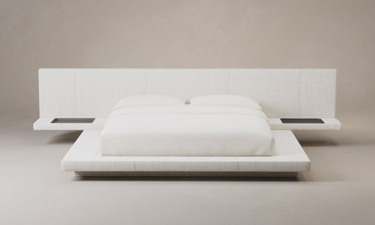 The Petra Bed - Heritage Belgian Linen Summit