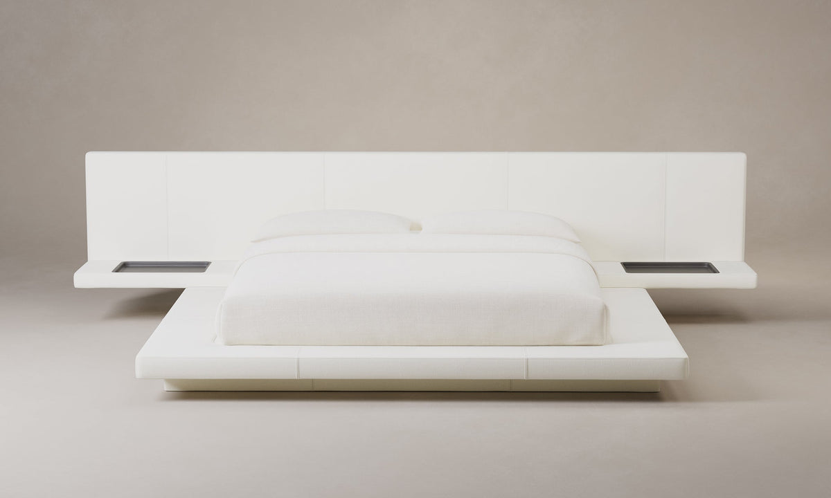 The Petra Bed - Italian Brushed Wool Vanilla