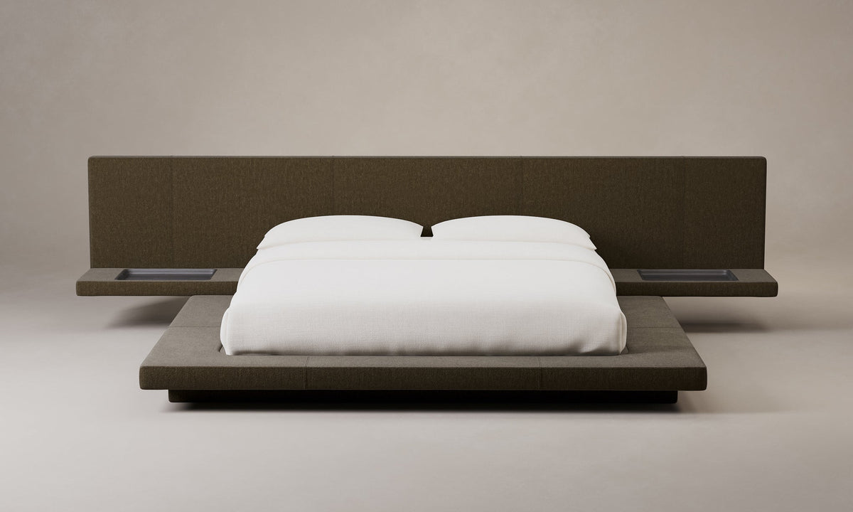 The Petra Bed - Mohair Mink
