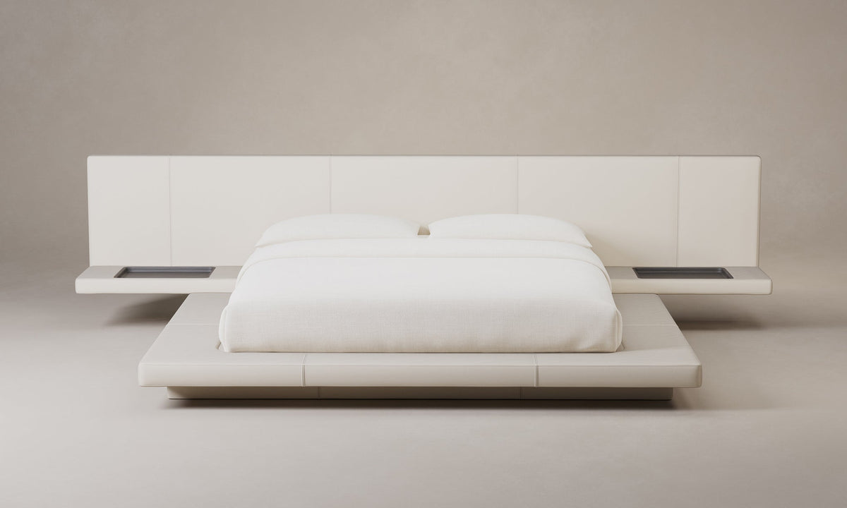 The Petra Bed - Nubuck Leather Sail