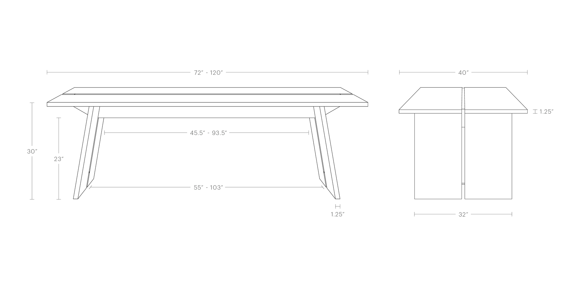 The Carlisle Dining Table Maiden Home