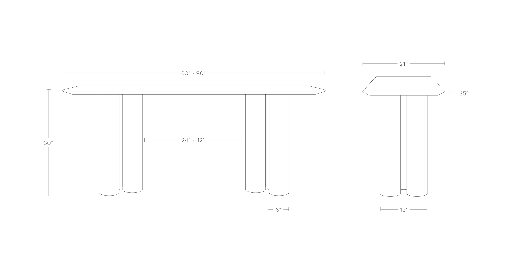 The Reade Console Table Maiden Home