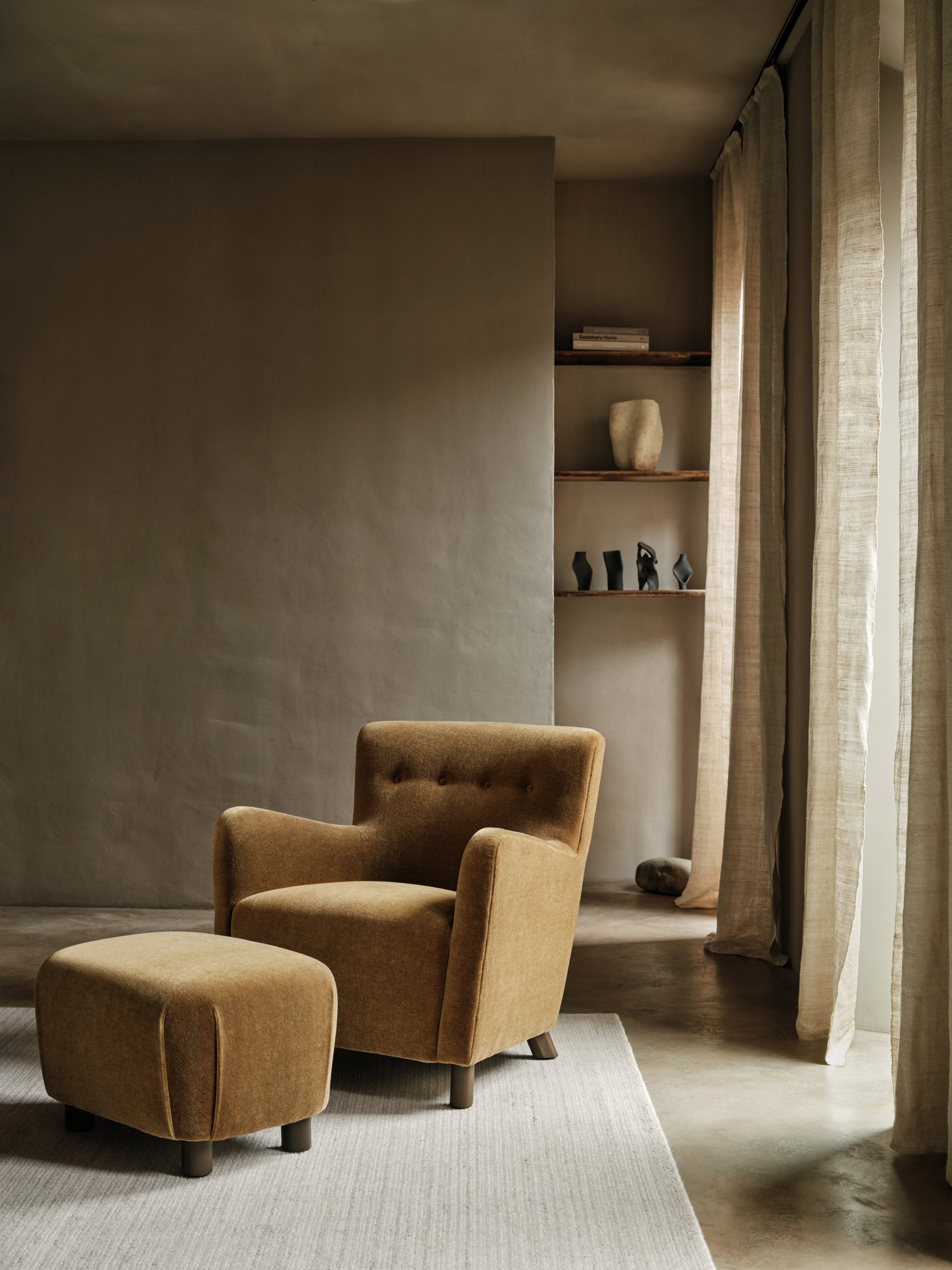 The Perry Chair - Shearling Toffee – Maiden Home