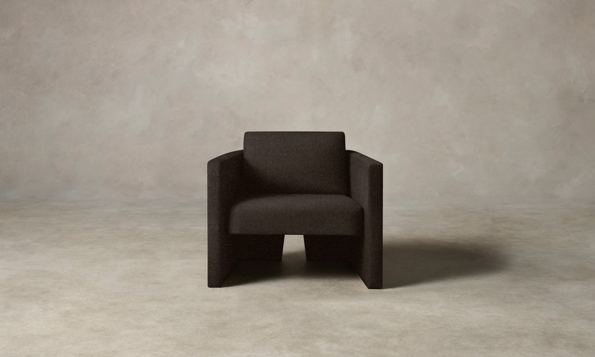 The Separa Chair - Italian Brushed Wool Cocoa