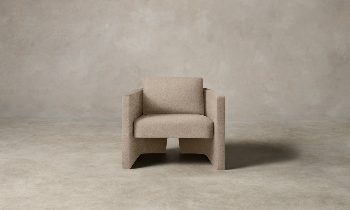 The Separa Chair - Italian Brushed Wool Fox