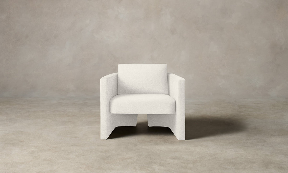 The Separa Chair - Italian Brushed Wool Vanilla