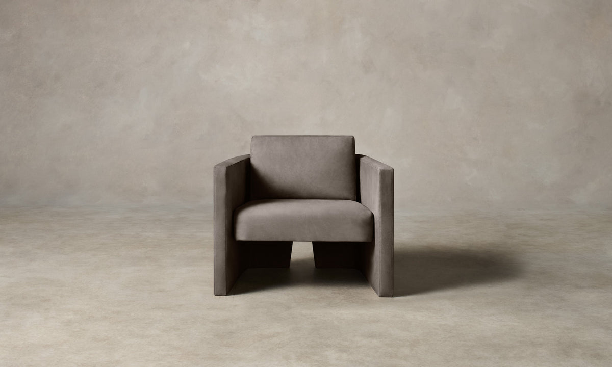 The Separa Chair - Nubuck Leather Asphalt