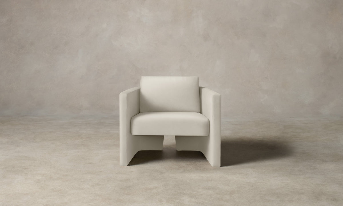 The Separa Chair - Pebbled Leather Swan