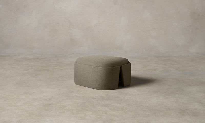 The Separa Ottoman - Mohair Fog