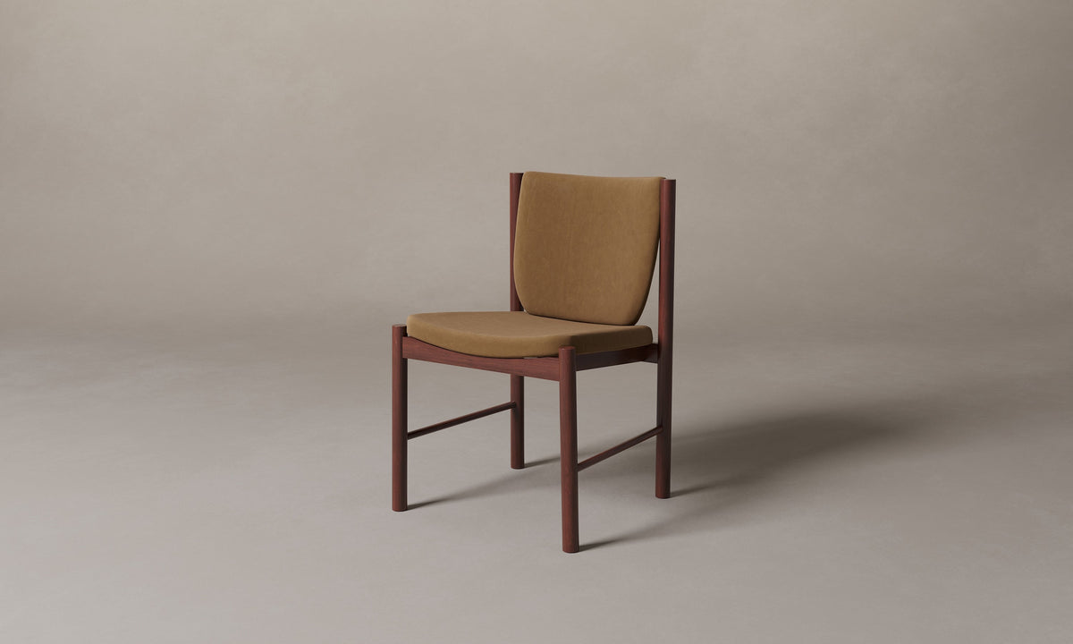 The Sol Dining Chair - Nubuck Leather Saddle