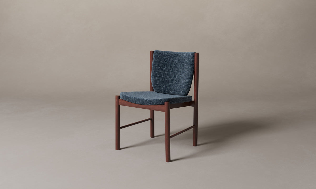 The Sol Dining Chair - Performance Tweed Denim