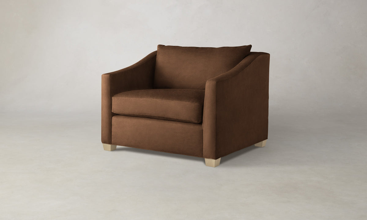 The Sullivan Chair-and-a-Half - Marled Alpaca Velvet Whiskey