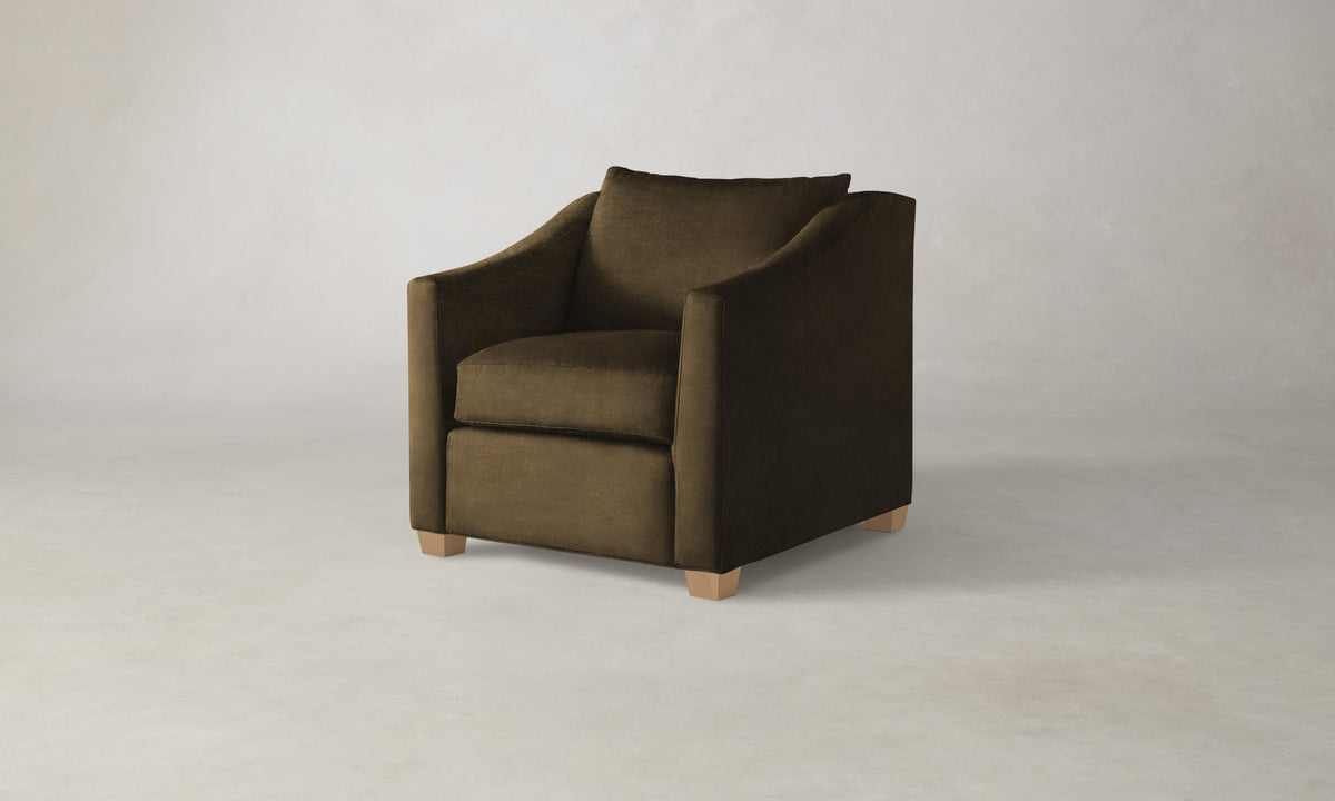 The Sullivan Chair - Marled Alpaca Velvet Marsh