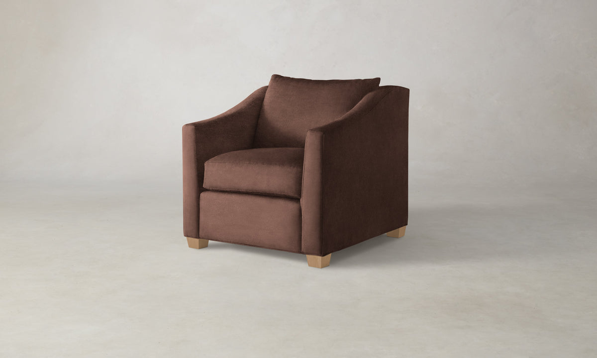 The Sullivan Chair - Marled Alpaca Velvet Molasses