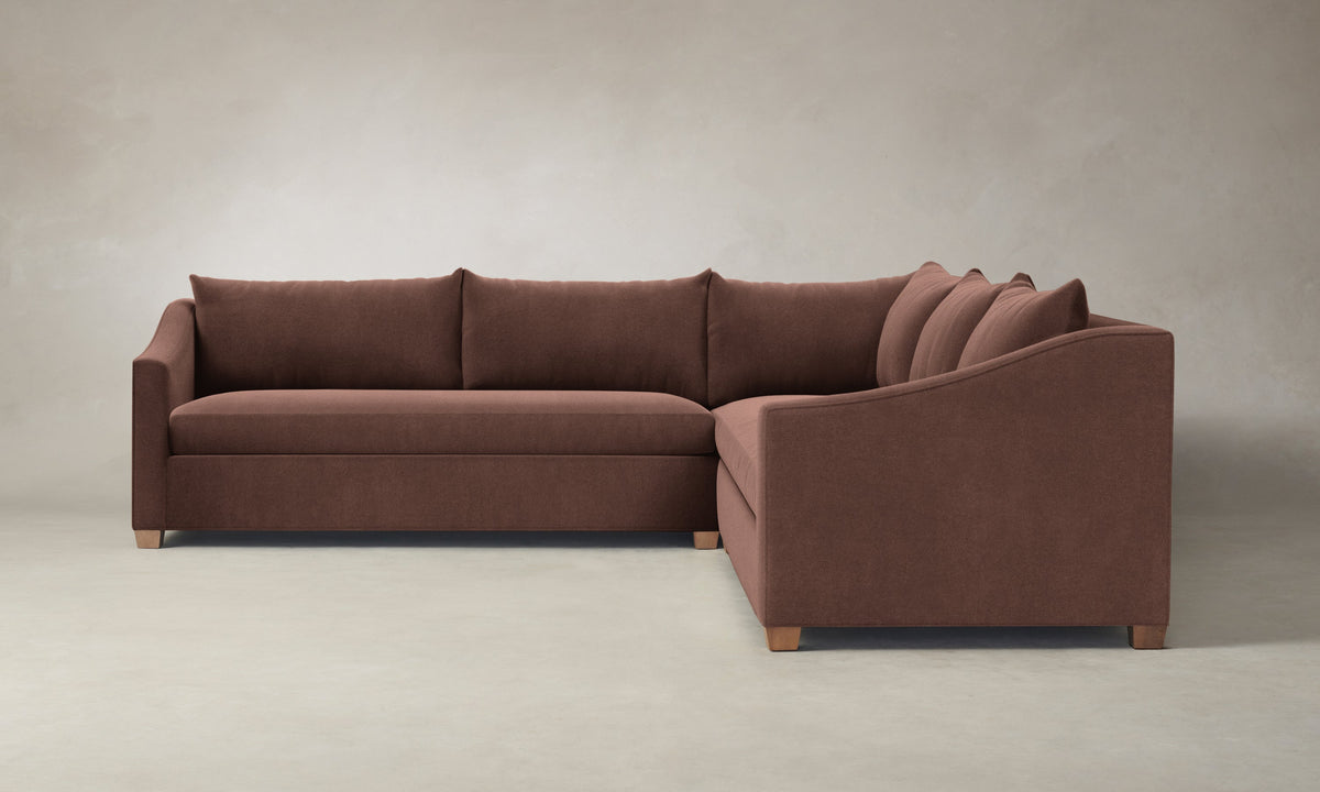 The Sullivan Sectional - Marled Alpaca Velvet Molasses
