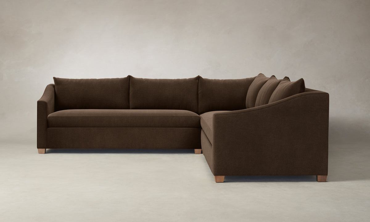 The Sullivan Sectional - Performance Velvet Bark