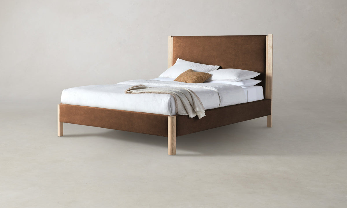 The Thompson Bed - Marled Alpaca Velvet Whiskey