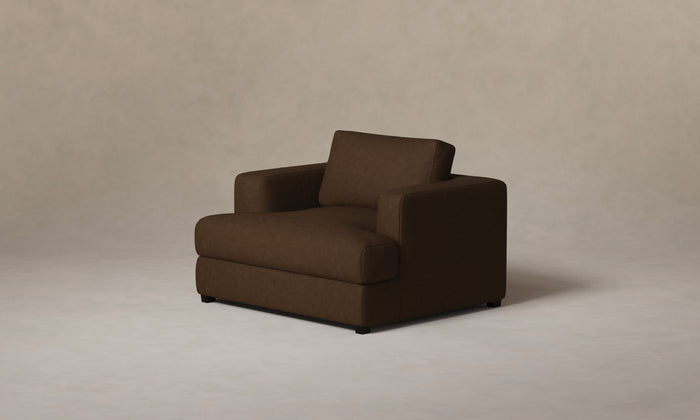The Varick Chair-and-a-Half - Nubuck Leather Espresso