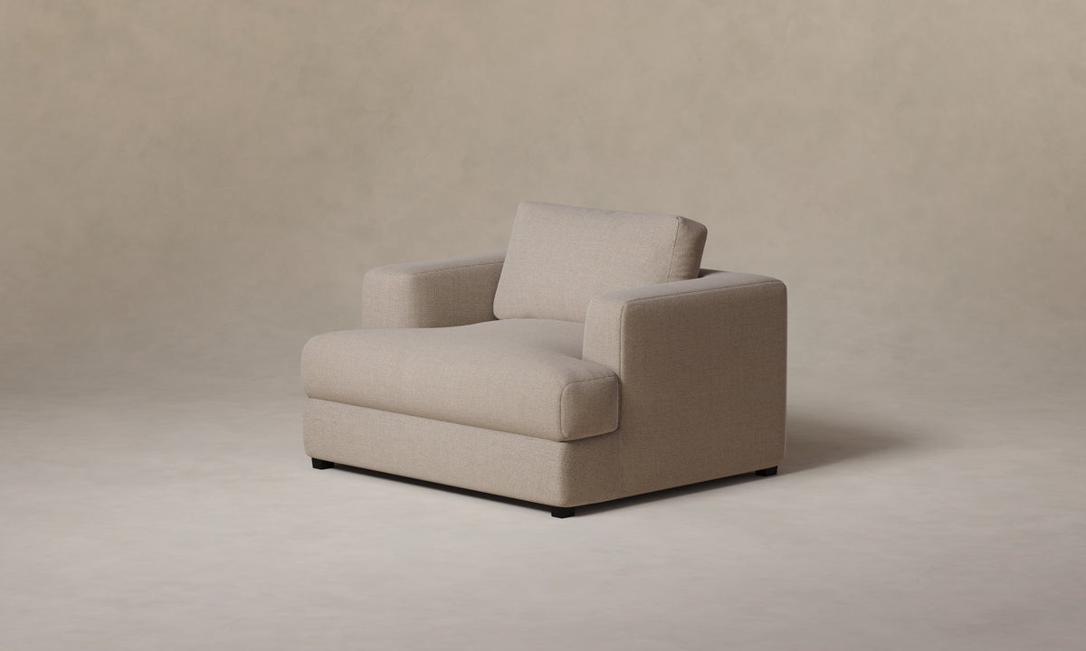 The Varick Chair-and-a-Half - Performance Textural Weave Earthen