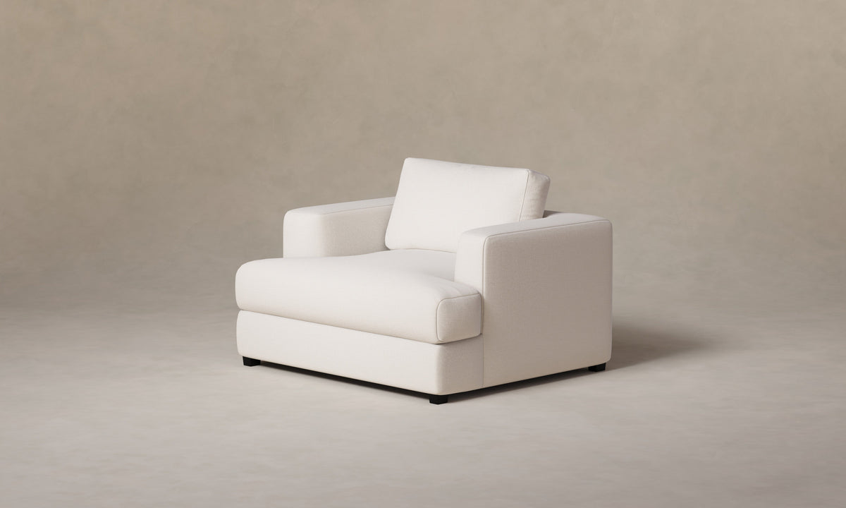 The Varick Chair-and-a-Half - Performance Woven Chenille Desert