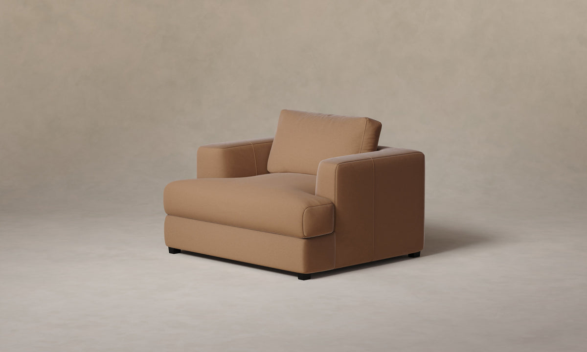The Varick Chair-and-a-Half - Tuscan Leather Camel