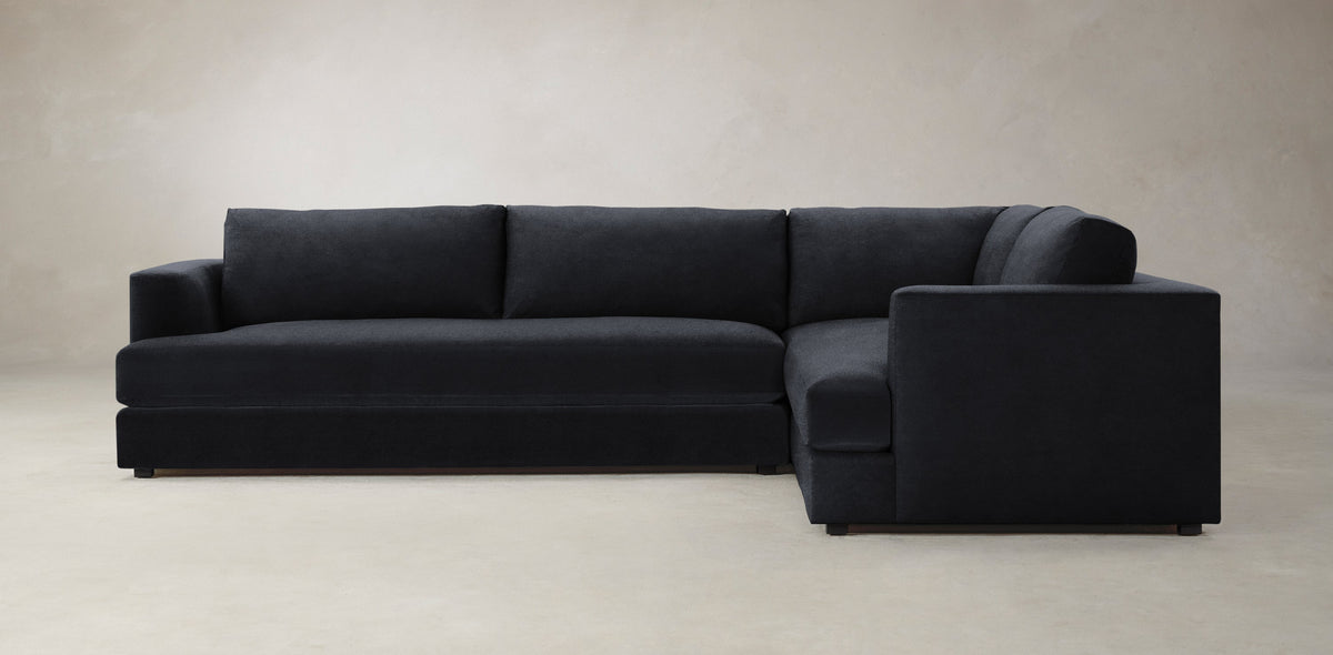 The Varick Sectional - Marled Alpaca Velvet Nightfall