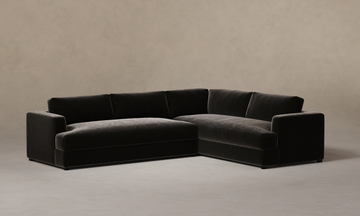 The Varick Sectional - Mohair Chocolate