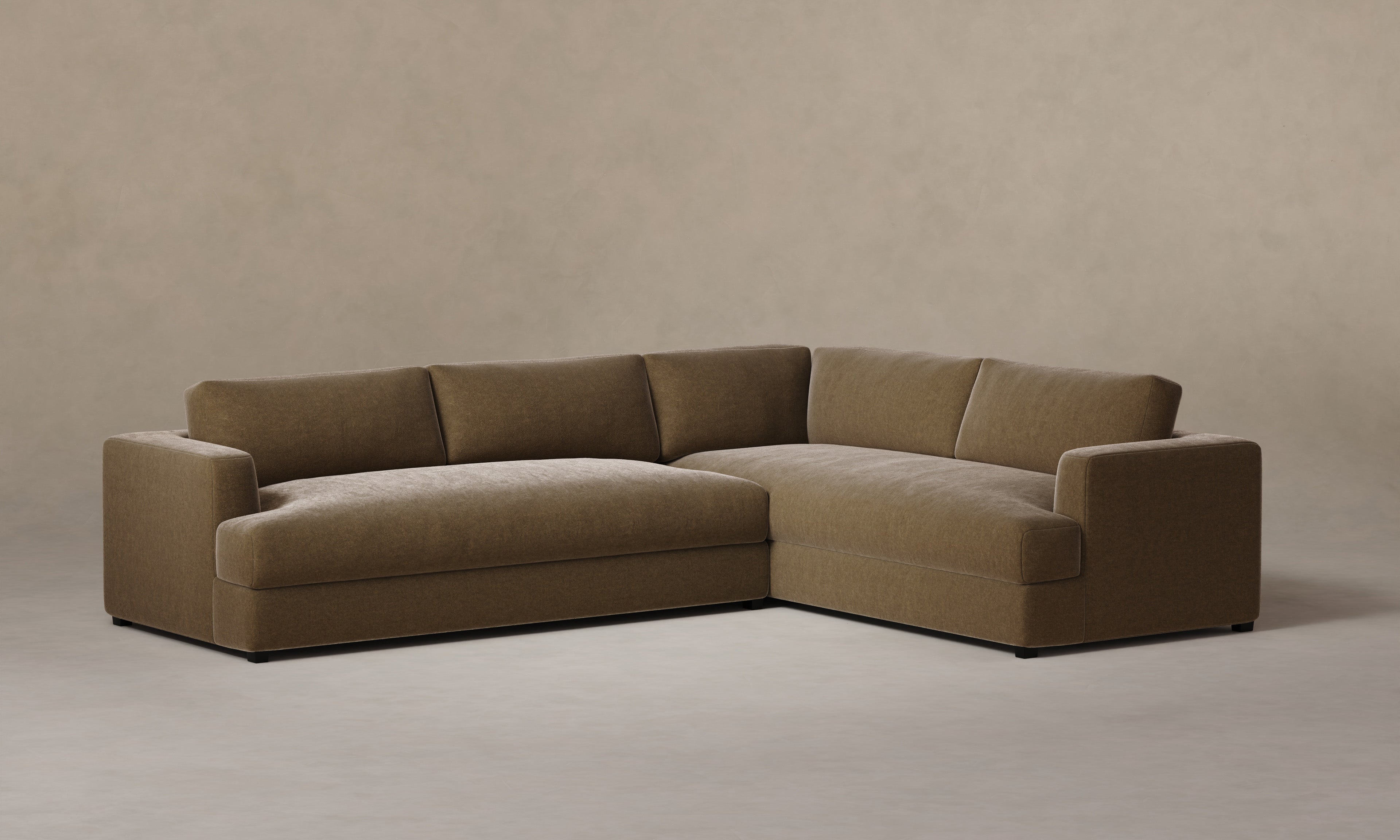 The Varick Sectional - Mohair Mink – Maiden Home