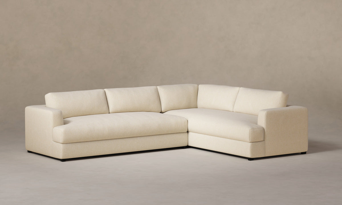 The Varick Sectional - Performance Mélange Weave Shell