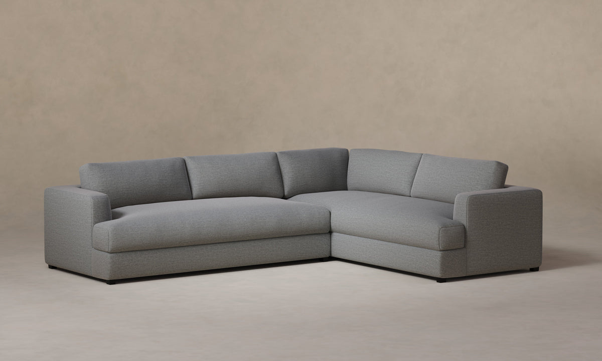 The Varick Sectional - Performance Tweed Smoke