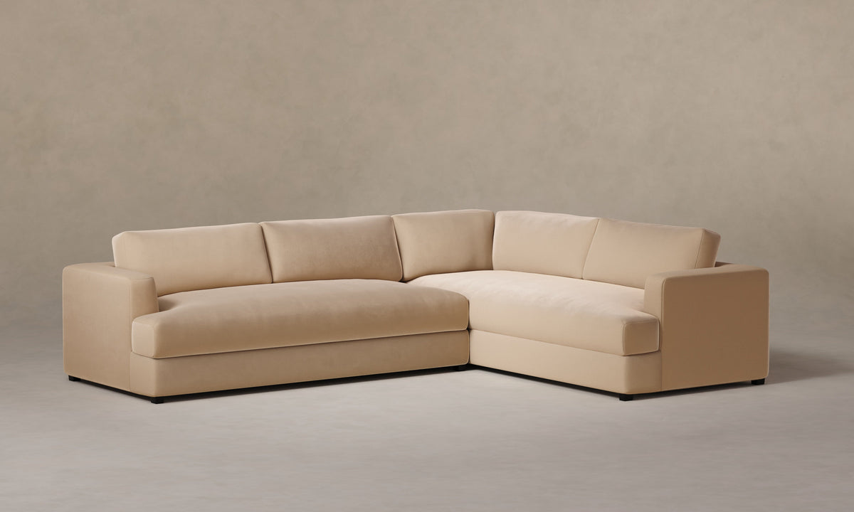 The Varick Sectional - Performance Velvet Butter