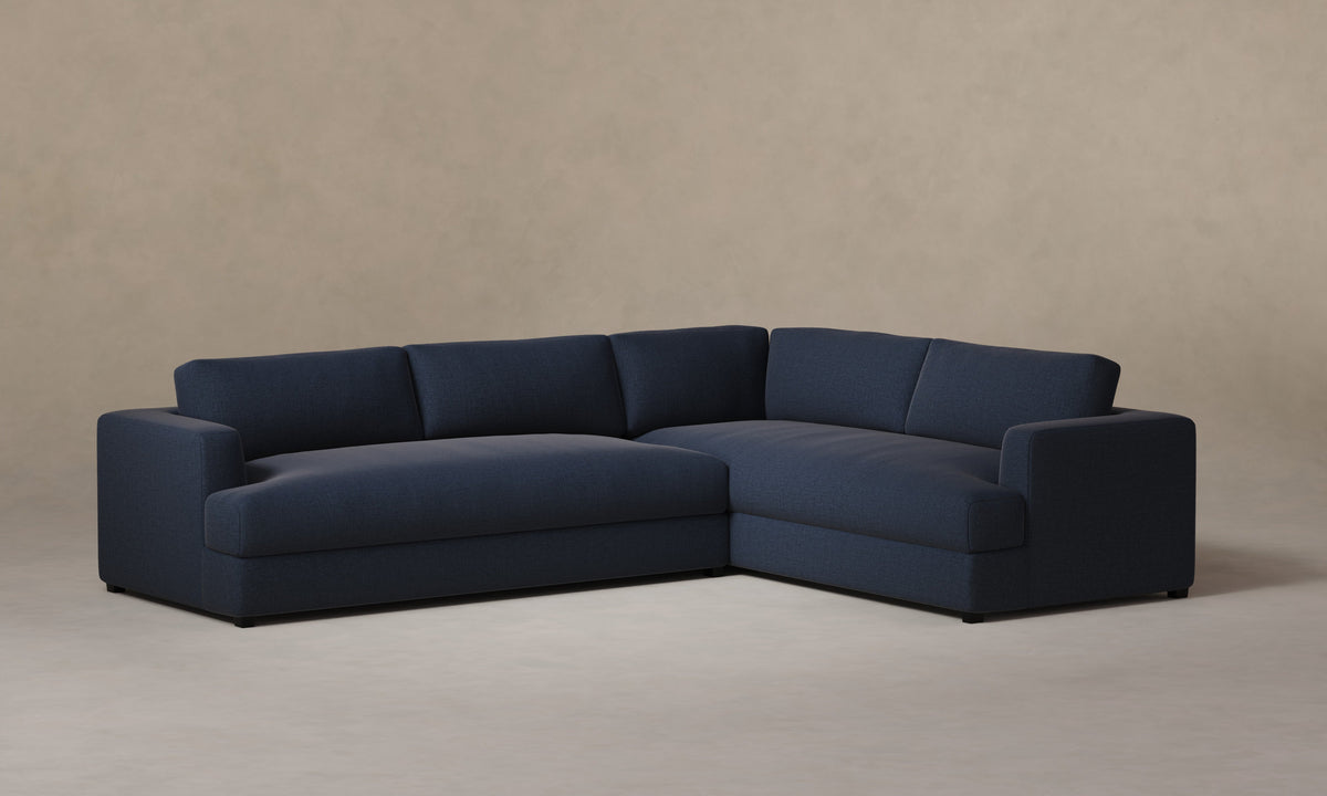 The Varick Sectional - Performance Linen Weave Bay