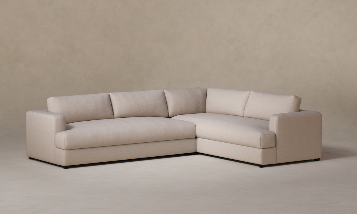 The Varick Sectional - Performance Linen Weave Beige