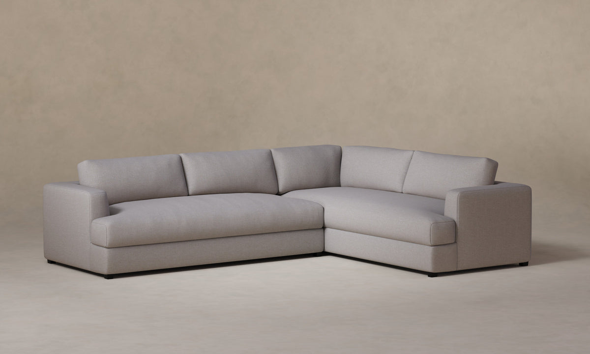 The Varick Sectional - Performance Linen Weave Cloud