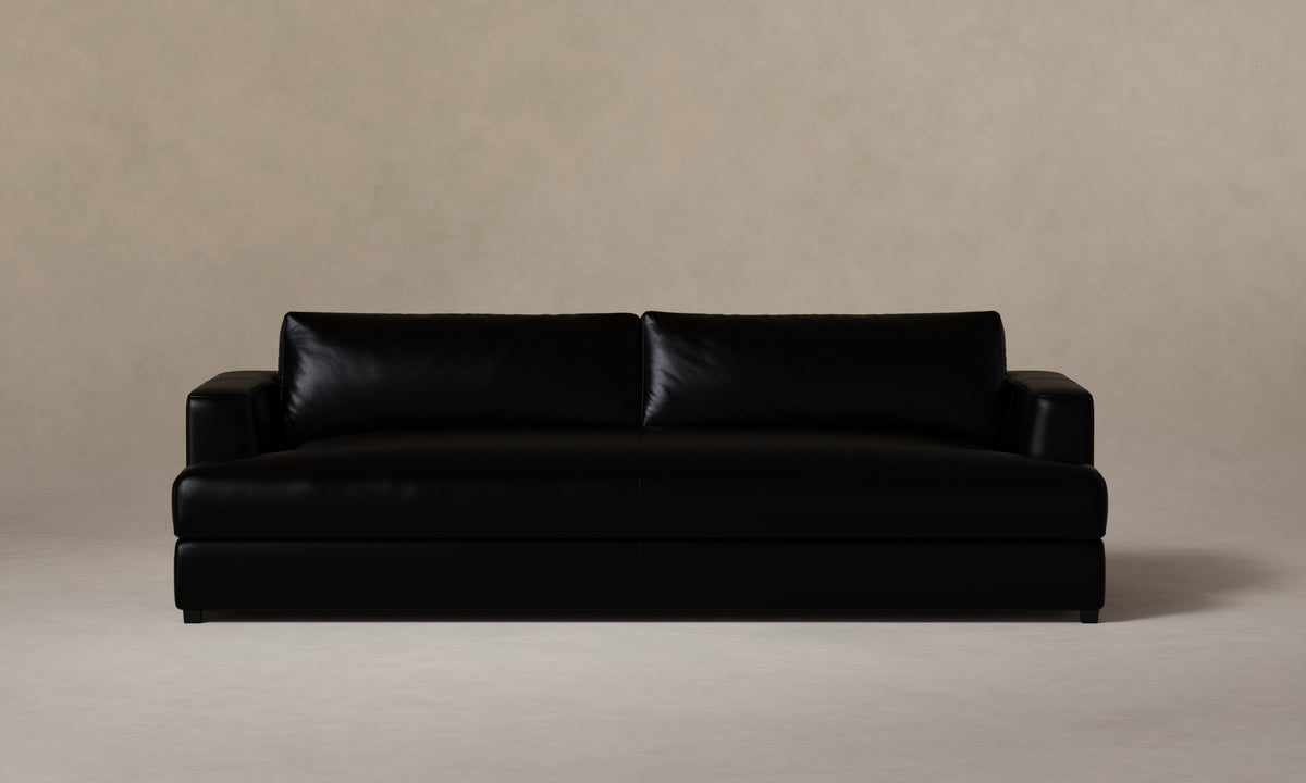 The Varick Sofa - Costa Leather Jet