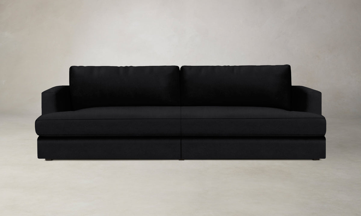 The Varick Sofa - Costa Leather Jet