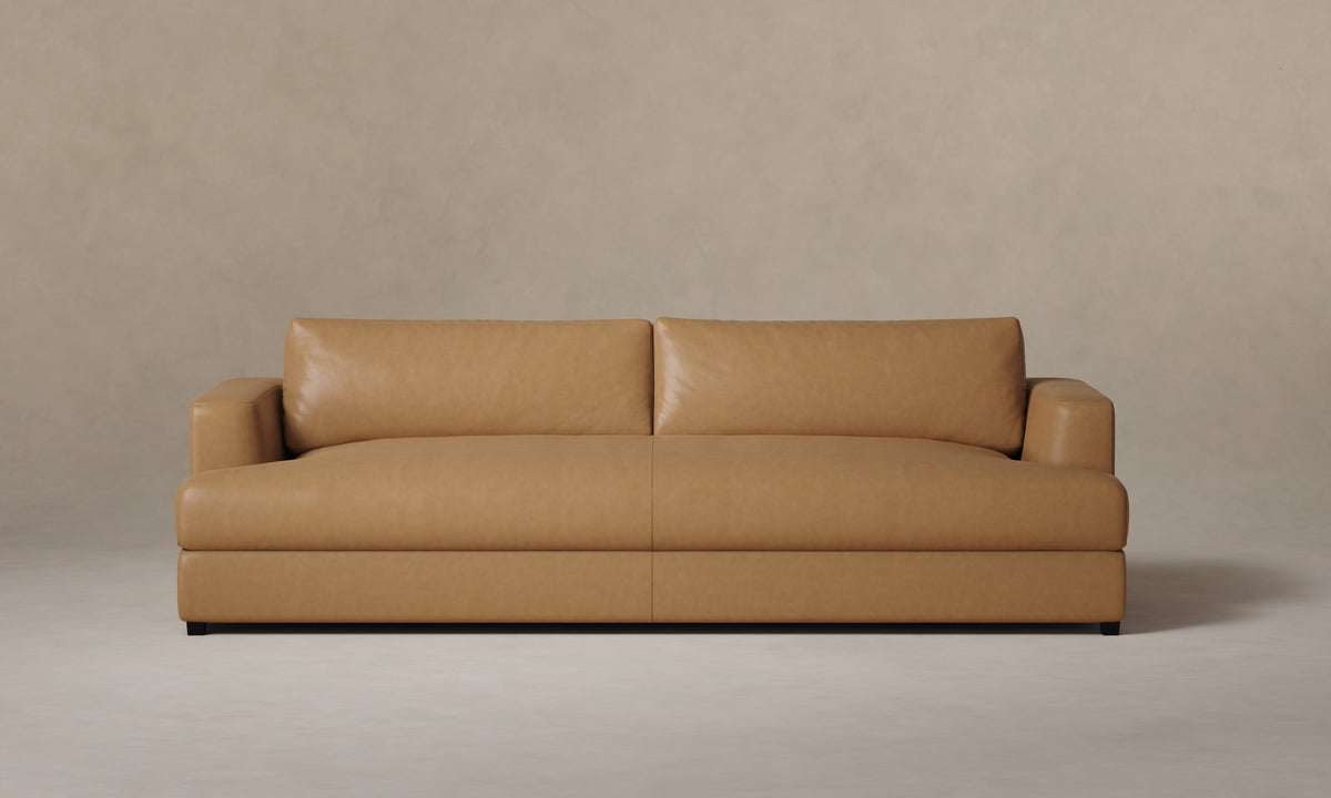 The Varick Sofa - Costa Leather Nutmeg