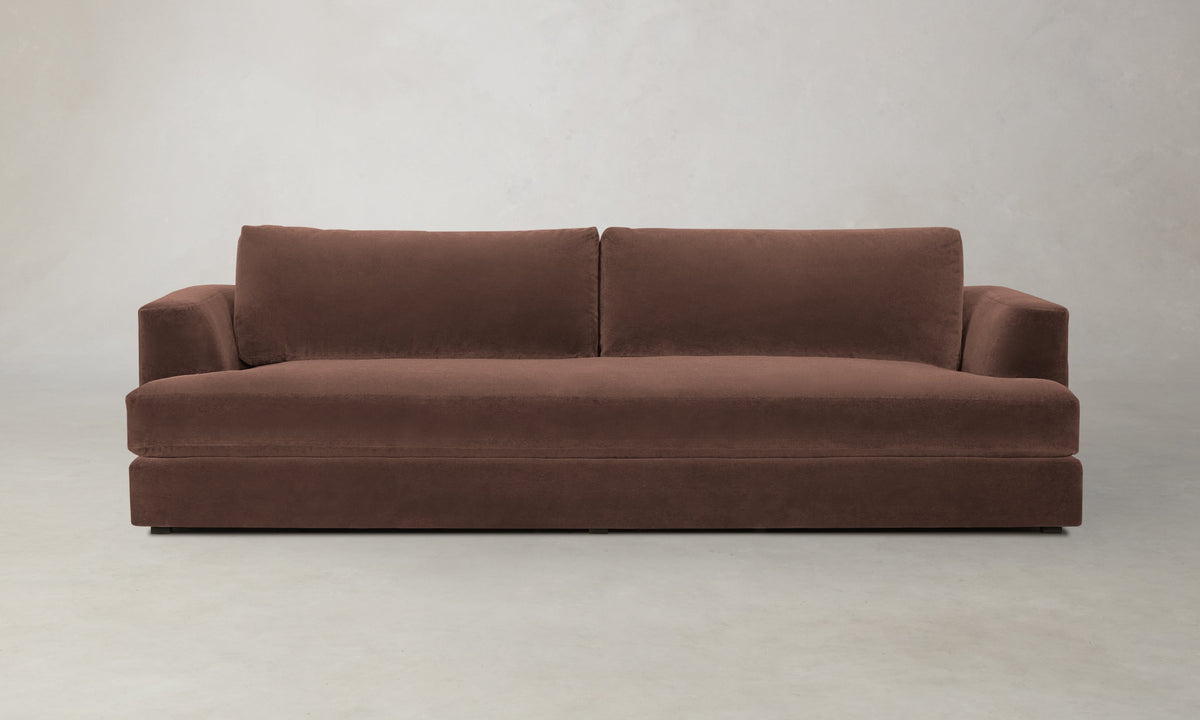 The Varick Sofa - Marled Alpaca Velvet Molasses