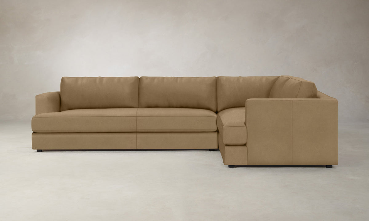 The Varick Sectional - Costa Leather Portobello
