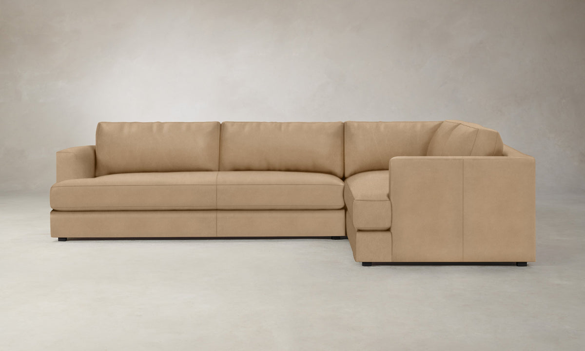 The Varick Sectional - Costa Leather Ridge