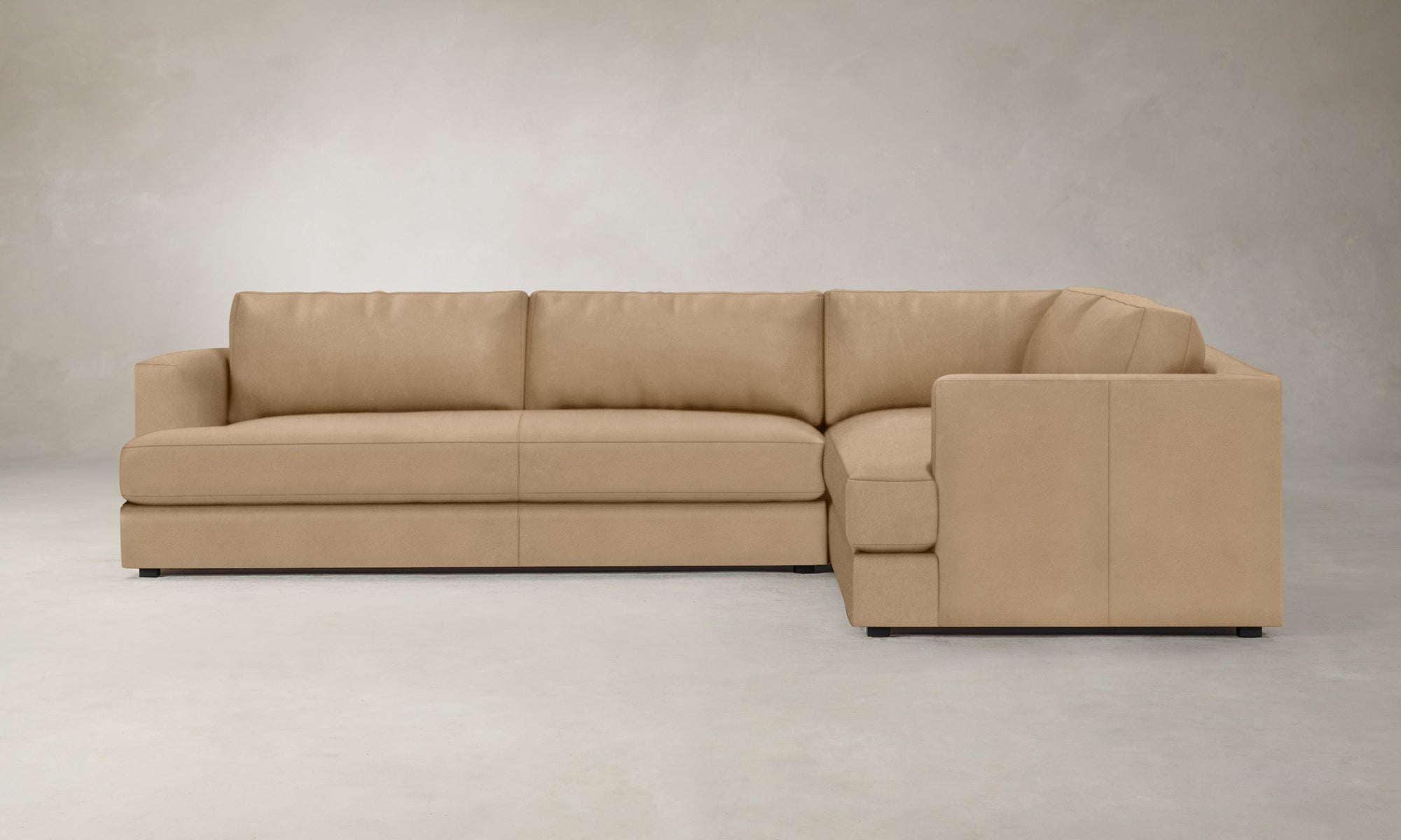 The Varick Sectional - Costa Leather Ridge