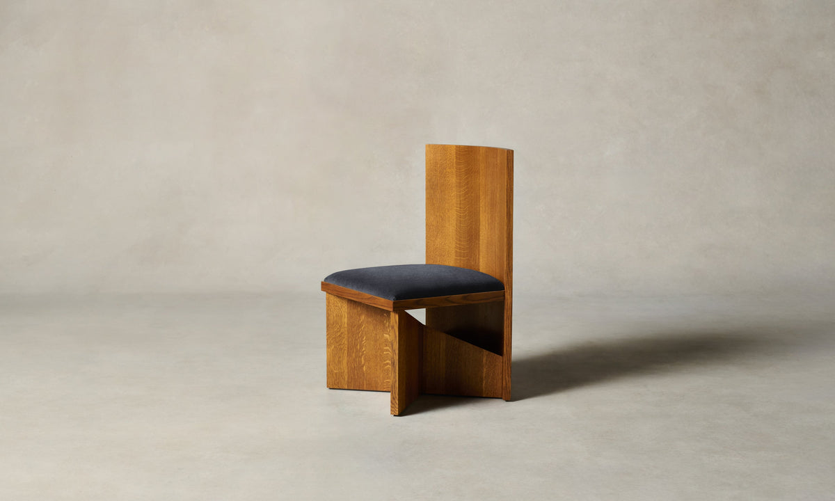 The Venice Chair - Marled Alpaca Velvet Nightfall
