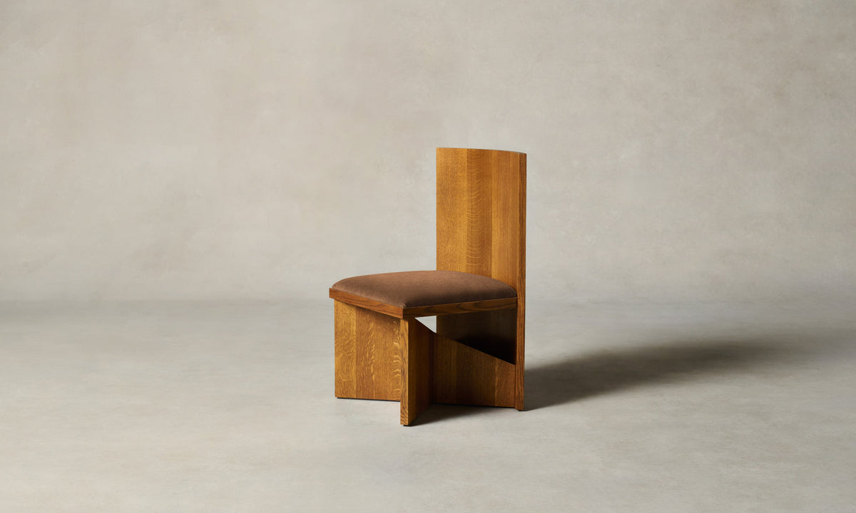 The Venice Chair - Marled Alpaca Velvet Whiskey